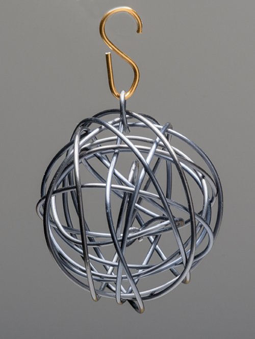 Nancy Chase's Color Inspiration - Silver Holiday Tree - , Wire Jewelry Design, Design, wire ornament